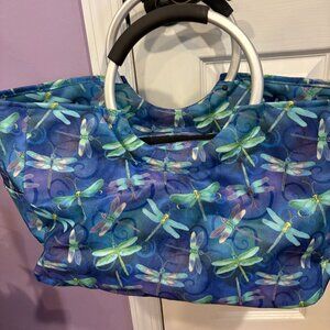 Beach Bag-Dragon Flies Print-Insulated-Like New